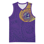 Personalized Melbourne Storm Basketball Jersey Polynesian Tribal Chest and Sleeve Tattoo