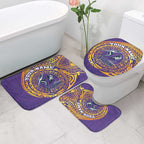 Personalized Melbourne Storm Bathroom Set Polynesian Tribal Chest and Sleeve Tattoo