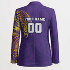 Personalized Melbourne Storm Blazer Polynesian Tribal Chest and Sleeve Tattoo