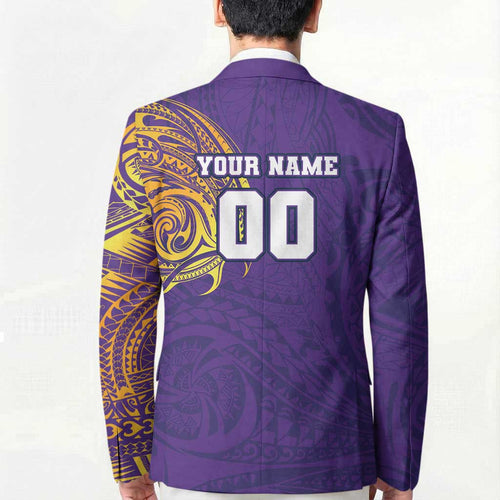 Personalized Melbourne Storm Blazer Polynesian Tribal Chest and Sleeve Tattoo