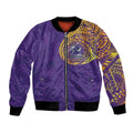 Personalized Melbourne Storm Bomber Jacket Polynesian Tribal Chest and Sleeve Tattoo