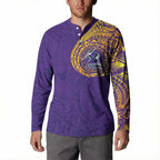 Personalized Melbourne Storm Button Sweatshirt Polynesian Tribal Chest and Sleeve Tattoo