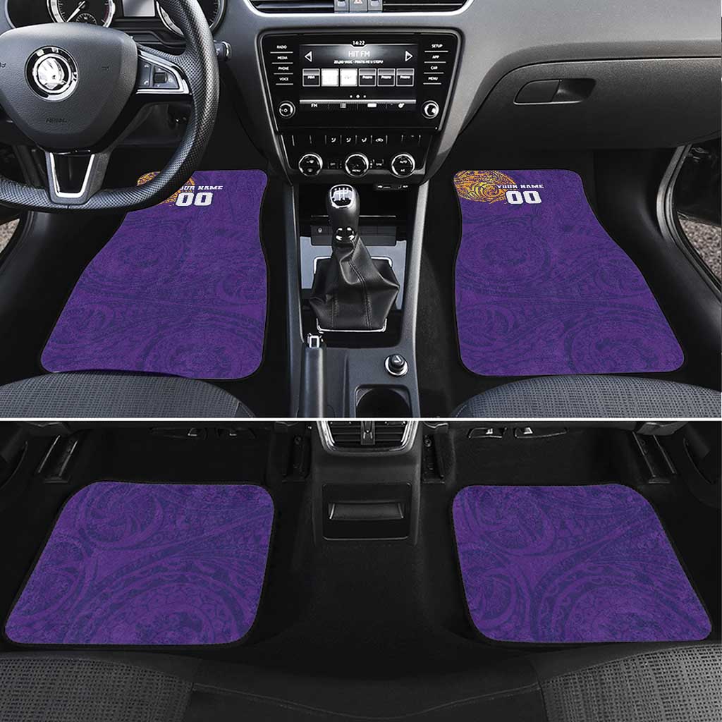 Personalized Melbourne Storm Car Mats Polynesian Tribal Chest and Sleeve Tattoo