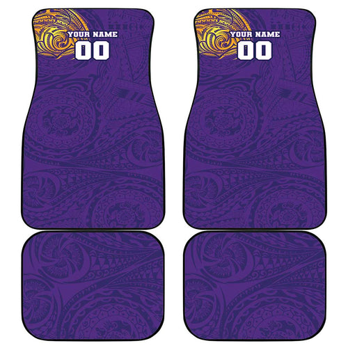 Personalized Melbourne Storm Car Mats Polynesian Tribal Chest and Sleeve Tattoo