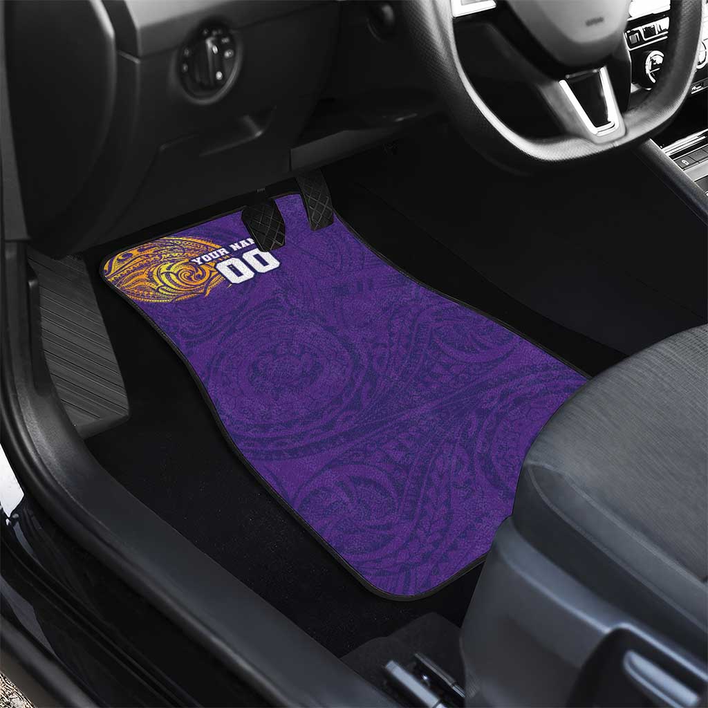 Personalized Melbourne Storm Car Mats Polynesian Tribal Chest and Sleeve Tattoo