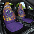 Personalized Melbourne Storm Car Seat Cover Polynesian Tribal Chest and Sleeve Tattoo