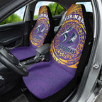 Personalized Melbourne Storm Car Seat Cover Polynesian Tribal Chest and Sleeve Tattoo