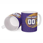 Personalized Melbourne Storm Ceramic Mug Polynesian Tribal Chest and Sleeve Tattoo