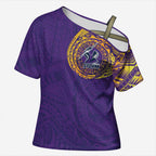 Personalized Melbourne Storm Cross Shoulder Shirt Polynesian Tribal Chest and Sleeve Tattoo