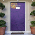Personalized Melbourne Storm Door Cover Polynesian Tribal Chest and Sleeve Tattoo