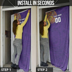 Personalized Melbourne Storm Door Cover Polynesian Tribal Chest and Sleeve Tattoo