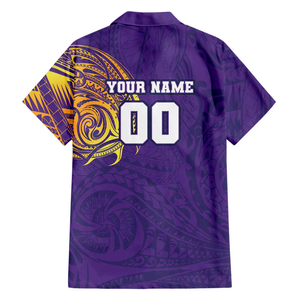 Personalized Melbourne Storm Family Matching Mermaid Dress and Hawaiian Shirt Polynesian Tribal Chest and Sleeve Tattoo