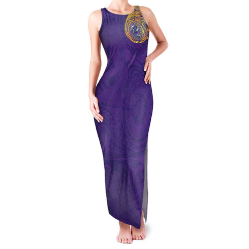 Personalized Melbourne Storm Family Matching Tank Maxi Dress and Hawaiian Shirt Polynesian Tribal Chest and Sleeve Tattoo