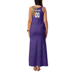 Personalized Melbourne Storm Family Matching Tank Maxi Dress and Hawaiian Shirt Polynesian Tribal Chest and Sleeve Tattoo