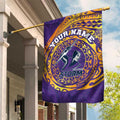 Personalized Melbourne Storm Garden Flag Polynesian Tribal Chest and Sleeve Tattoo