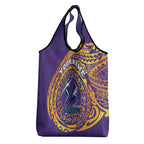 Personalized Melbourne Storm Grocery Bag Polynesian Tribal Chest and Sleeve Tattoo