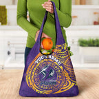 Personalized Melbourne Storm Grocery Bag Polynesian Tribal Chest and Sleeve Tattoo