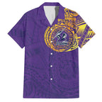 Personalized Melbourne Storm Hawaiian Shirt Polynesian Tribal Chest and Sleeve Tattoo