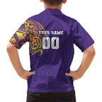 Personalized Melbourne Storm Hawaiian Shirt Polynesian Tribal Chest and Sleeve Tattoo