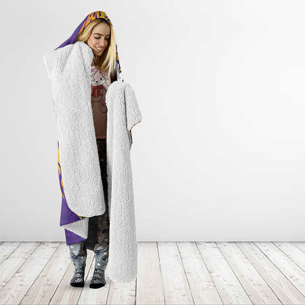 Personalized Melbourne Storm Hooded Blanket Polynesian Tribal Chest and Sleeve Tattoo
