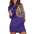 Personalized Melbourne Storm Hoodie Dress Polynesian Tribal Chest and Sleeve Tattoo