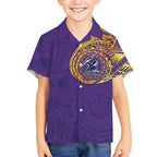 Personalized Melbourne Storm Kid Hawaiian Shirt Polynesian Tribal Chest and Sleeve Tattoo