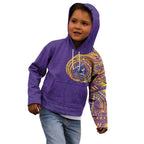 Personalized Melbourne Storm Kid Hoodie Polynesian Tribal Chest and Sleeve Tattoo