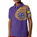 Personalized Melbourne Storm Kid Polo Shirt Polynesian Tribal Chest and Sleeve Tattoo