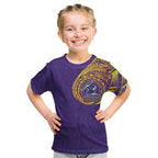 Personalized Melbourne Storm Kid T Shirt Polynesian Tribal Chest and Sleeve Tattoo