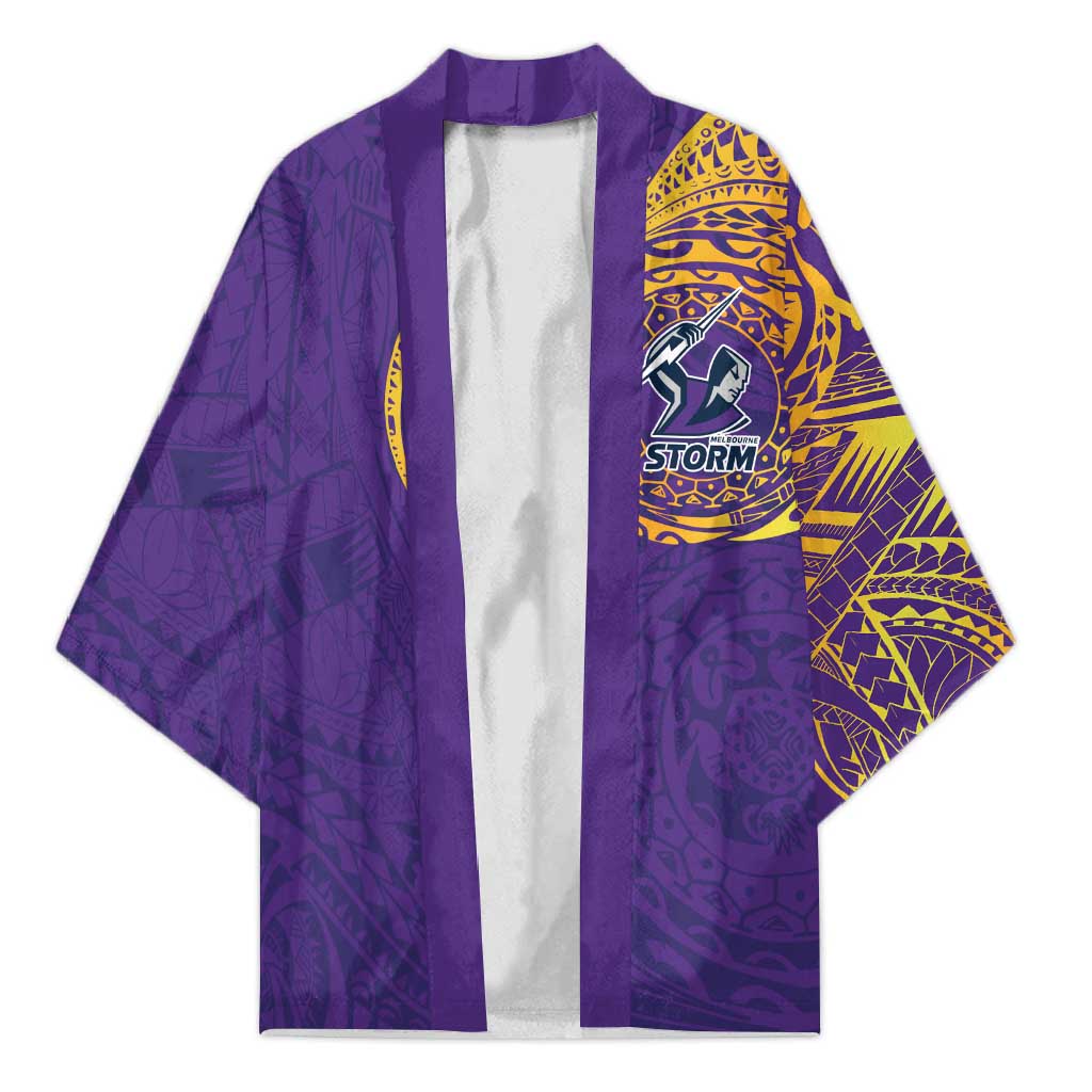 Personalized Melbourne Storm Kimono Polynesian Tribal Chest and Sleeve Tattoo