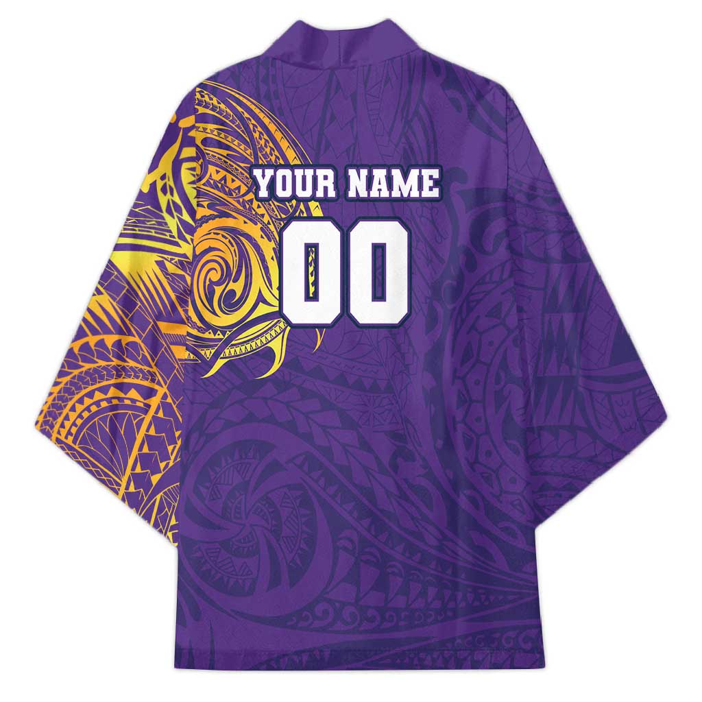 Personalized Melbourne Storm Kimono Polynesian Tribal Chest and Sleeve Tattoo