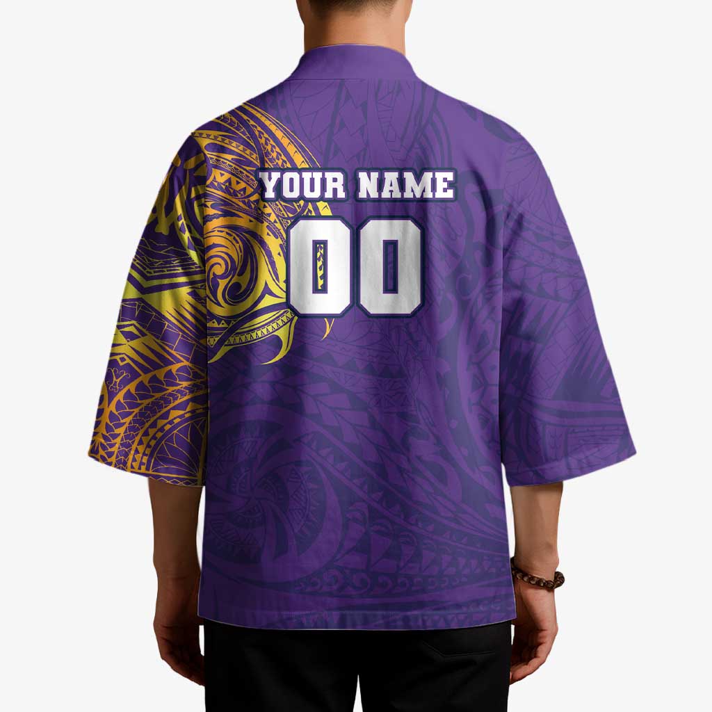 Personalized Melbourne Storm Kimono Polynesian Tribal Chest and Sleeve Tattoo