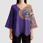 Personalized Melbourne Storm Kimono Sleeve Blouse Polynesian Tribal Chest and Sleeve Tattoo