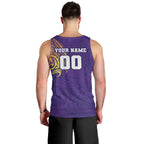 Personalized Melbourne Storm Men Tank Top Polynesian Tribal Chest and Sleeve Tattoo