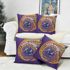 Personalized Melbourne Storm Pillow Cover Polynesian Tribal Chest and Sleeve Tattoo