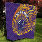 Personalized Melbourne Storm Quilt Polynesian Tribal Chest and Sleeve Tattoo