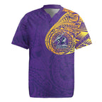 Personalized Melbourne Storm Rugby Jersey Polynesian Tribal Chest and Sleeve Tattoo