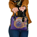 Personalized Melbourne Storm Shoulder Handbag Polynesian Tribal Chest and Sleeve Tattoo