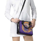 Personalized Melbourne Storm Shoulder Handbag Polynesian Tribal Chest and Sleeve Tattoo