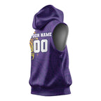 Personalized Melbourne Storm Sleeveless Hoodie Polynesian Tribal Chest and Sleeve Tattoo