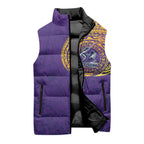 Personalized Melbourne Storm Sleeveless Puffer Jacket Polynesian Tribal Chest and Sleeve Tattoo