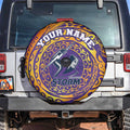 Personalized Melbourne Storm Spare Tire Cover Polynesian Tribal Chest and Sleeve Tattoo
