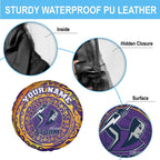 Personalized Melbourne Storm Spare Tire Cover Polynesian Tribal Chest and Sleeve Tattoo