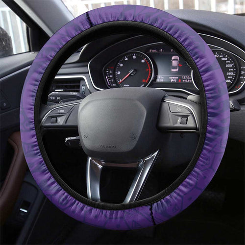 Melbourne Storm Steering Wheel Cover Polynesian Tribal Chest and Sleeve Tattoo