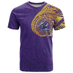 Personalized Melbourne Storm T Shirt Polynesian Tribal Chest and Sleeve Tattoo