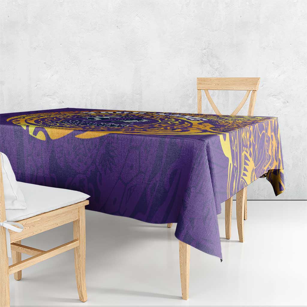 Personalized Melbourne Storm Tablecloth Polynesian Tribal Chest and Sleeve Tattoo