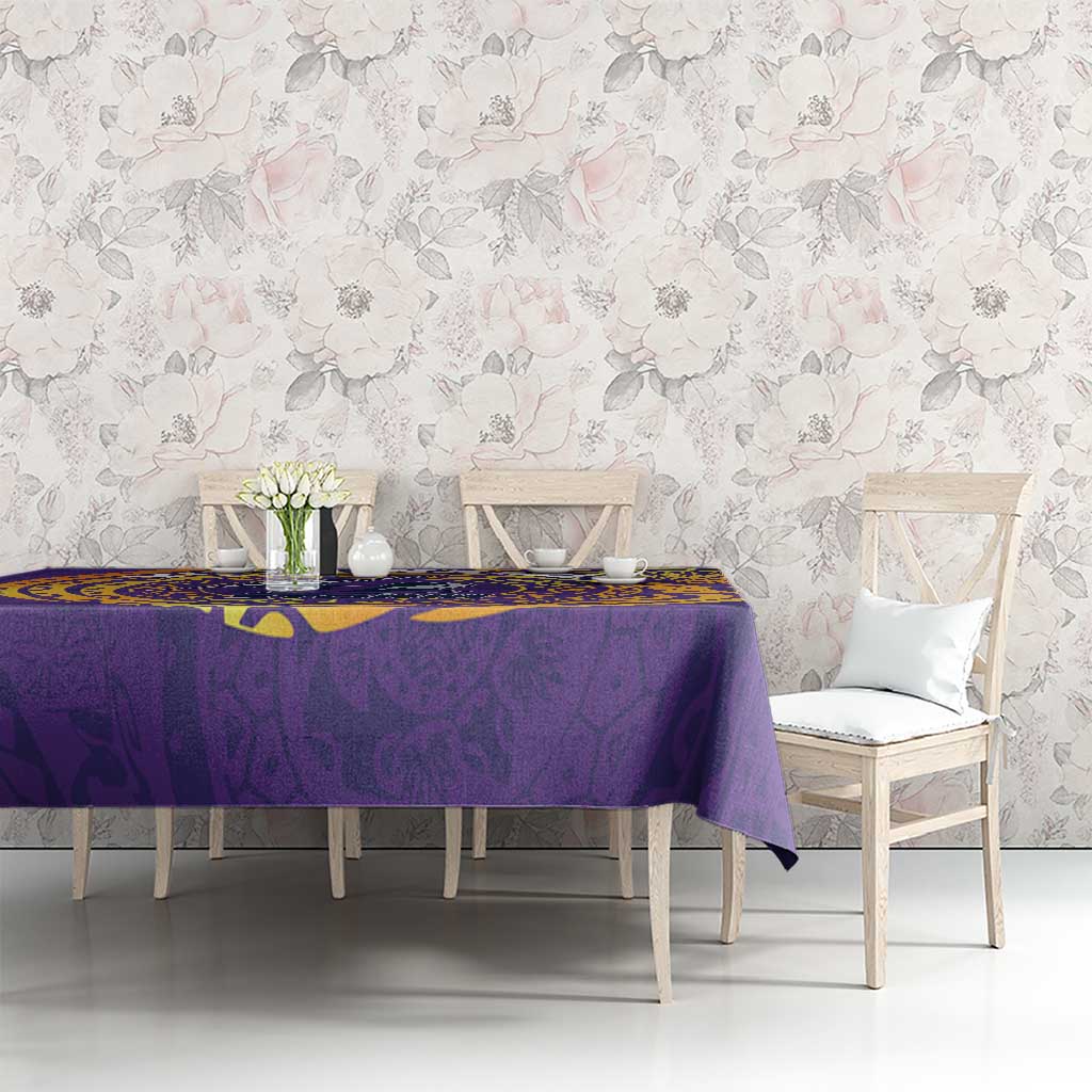Personalized Melbourne Storm Tablecloth Polynesian Tribal Chest and Sleeve Tattoo