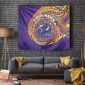 Personalized Melbourne Storm Tapestry Polynesian Tribal Chest and Sleeve Tattoo