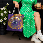 Personalized Melbourne Storm Tote Bag Polynesian Tribal Chest and Sleeve Tattoo