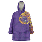 Personalized Melbourne Storm Wearable Blanket Hoodie Polynesian Tribal Chest and Sleeve Tattoo